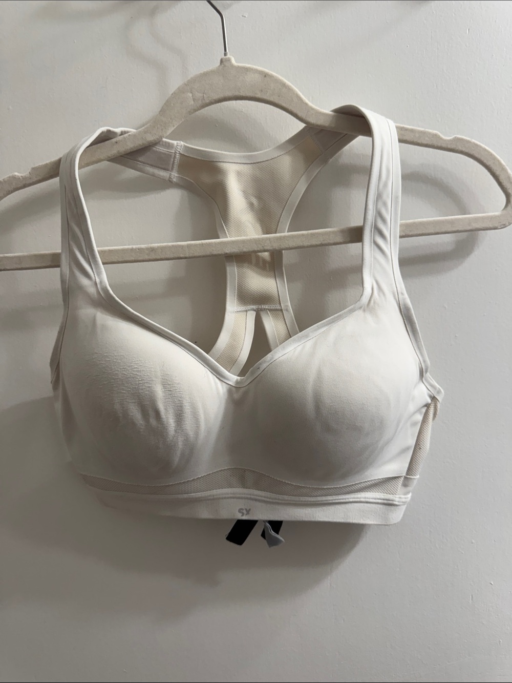 VSX White Padded Racerback Support Sports Bra